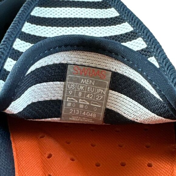 Swims Striped Venetian Loafers Boat Shoe Water Moccasin Men’s Slip On - Picture 7 of 13